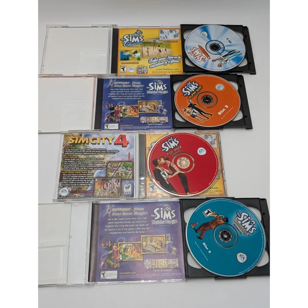The Sims Lot Deluxe Edition + Expansions PC-ROM Game 2002 Complete W Keys